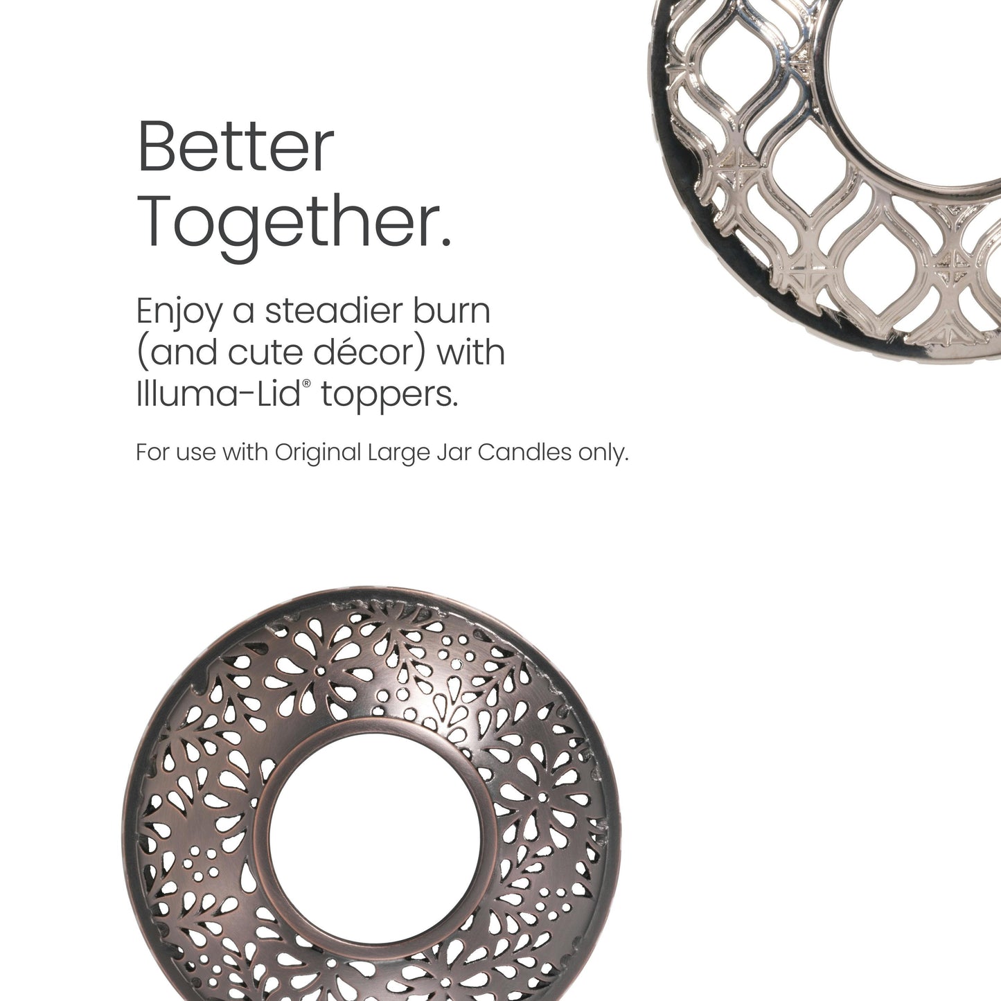 Diamond Weave Illuma-Lid® Jar Candle Topper Illuma-Lid® Jar Candle Topper