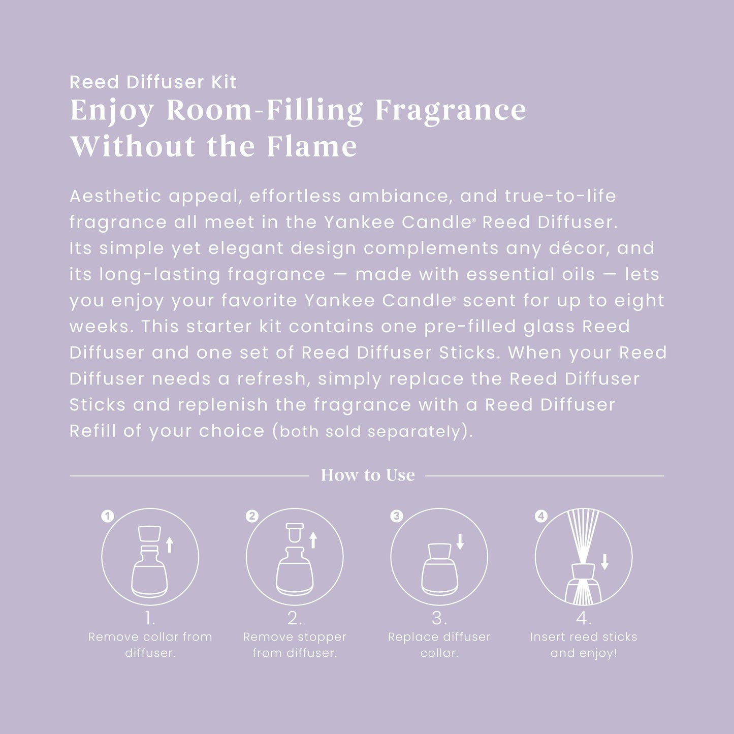 Lemon Lavender Reed Diffuser Kit